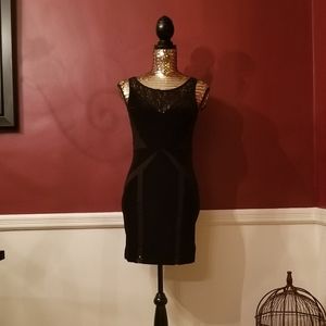 Ecote Velvet Lace Bodycon Dress